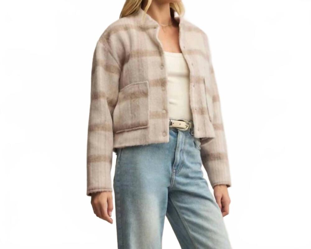 NEW Z SUPPLY cambridge plaid jacket in crystal
